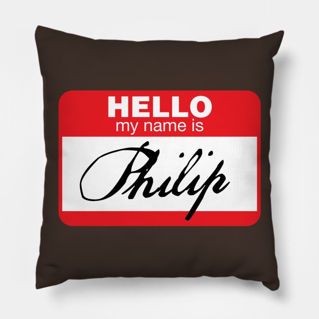 My name is Philip, and I am a poet. Pillow by Catlore