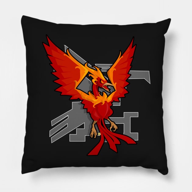 Phoenix bird archon Pillow by vhzc