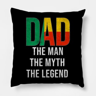 Beninese Dad The Man The Myth The Legend - Gift for  Beninese Dad With Roots From  Beninese Pillow