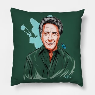 Dustin Hoffman - An illustration by Paul Cemmick Pillow