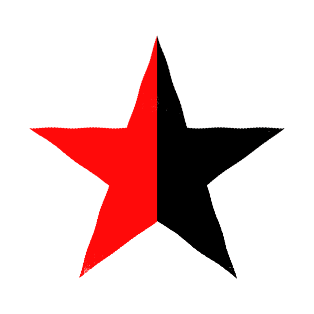 Anarchist Communist Star by theoddstreet