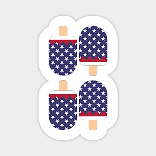 4th Of July Popsicles Magnet