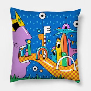 Croquet Day Pillow