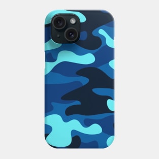 Blue camo Amry Phone Case