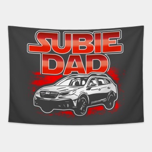 Subaru Outback Subie Dad Superhero Tapestry