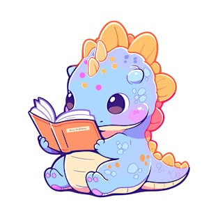 Cute Bookish Dino T-Shirt