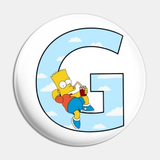 Simpsons letter Pin