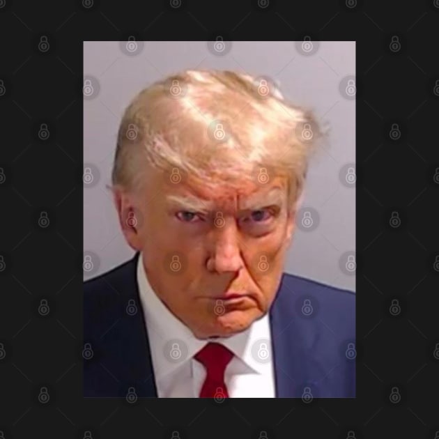 Donald Trump Mug Shot Official 2023 by blueduckstuff
