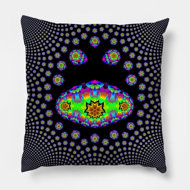 Atomic Fusion -  Saucer Squadron Pillow by Boogie 72