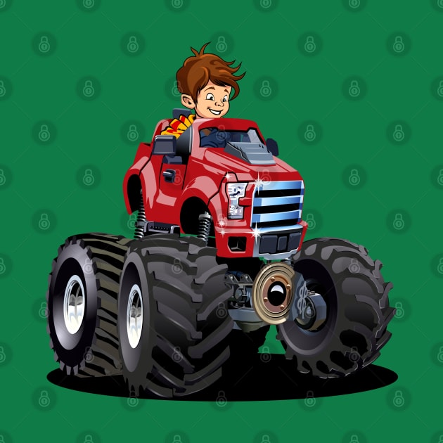 Cartoon monster truck by Mechanik