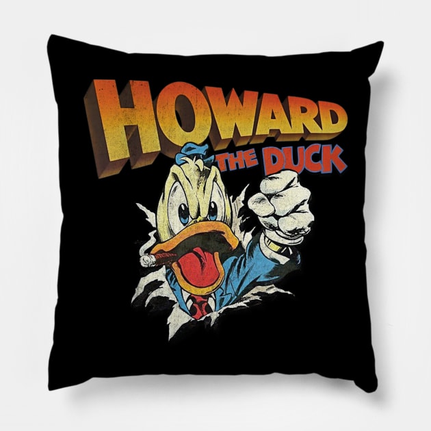 Howard The Duck Tear Pillow by Alema Art