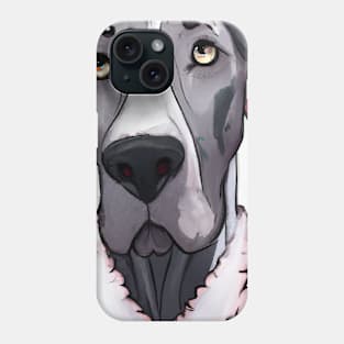 Cute Great Dane Drawing Phone Case