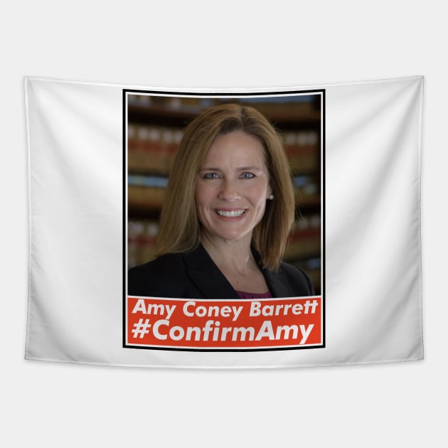 Amy Coney Barrett, ACB, Confirm Amy Tapestry by VanTees