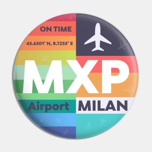 Milan MXP airport symbol Pin