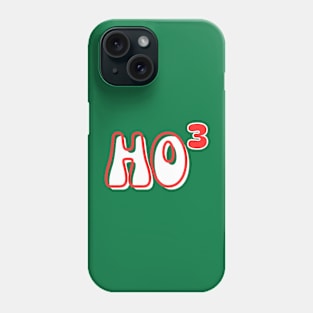 Ho Ho Ho - Ho cubed fun retro red and white Phone Case