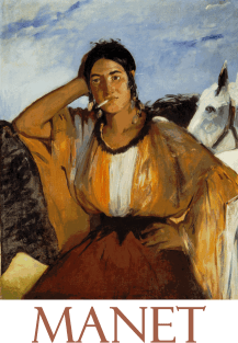 Gypsy with a Cigarette by Edouard Manet Magnet