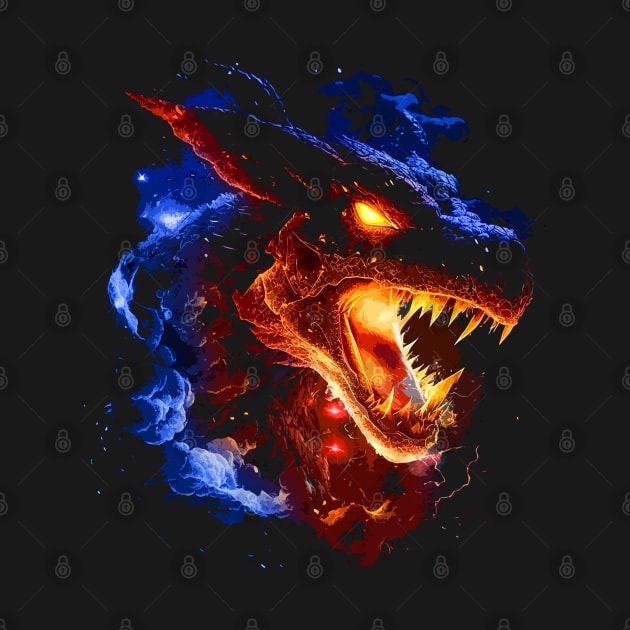 Cosmic Fire Dragon V1 by Meca-artwork