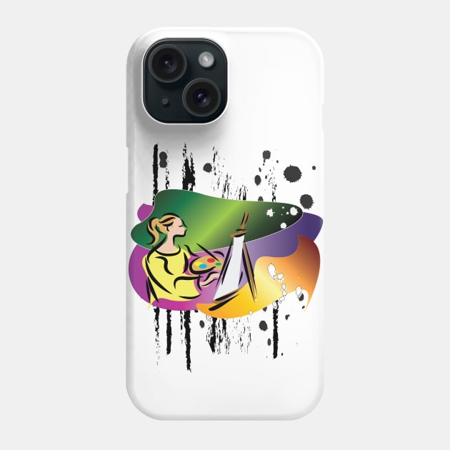 Paintin Artist Phone Case by Nobiya