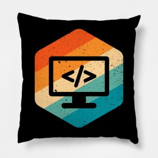 Vintage Web Developer CSS JavaScript & HTML Pillow