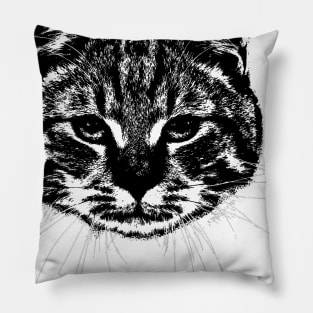 Cat retro pop art Pillow