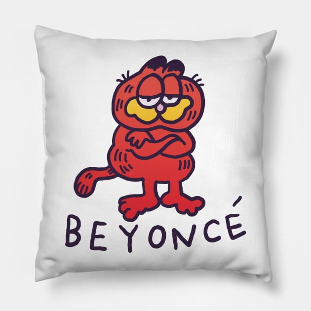 Italian Food Pop Star Cat Pillow by LukeyMcGarry