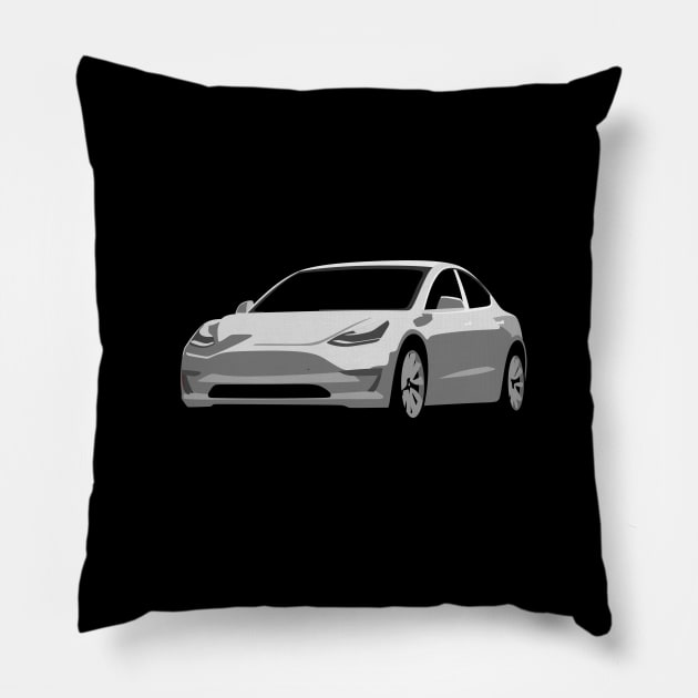 Model 3 Pillow by TheArchitectsGarage