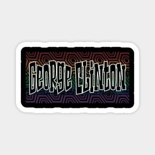 LGBTQ PATTERN USA GEORGE CLINTON Magnet