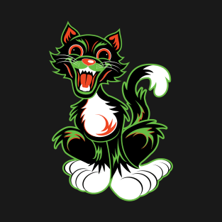 Jim8ball - Black Betty Halloween Cat T-Shirt