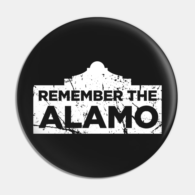 Distressed 1836 Texas Alamo Pin by MeatMan