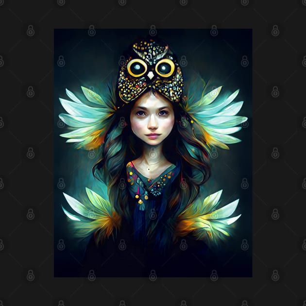 Fairy Owl Girl by CatyArte