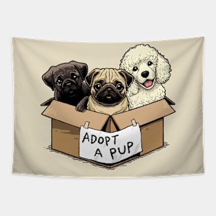 Adopt a Pup Tapestry