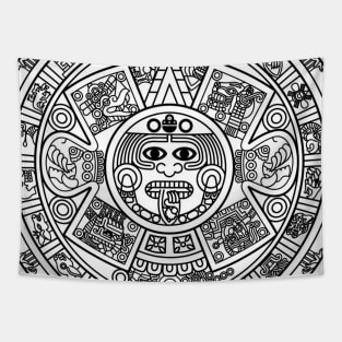 aztec calendar Tapestry