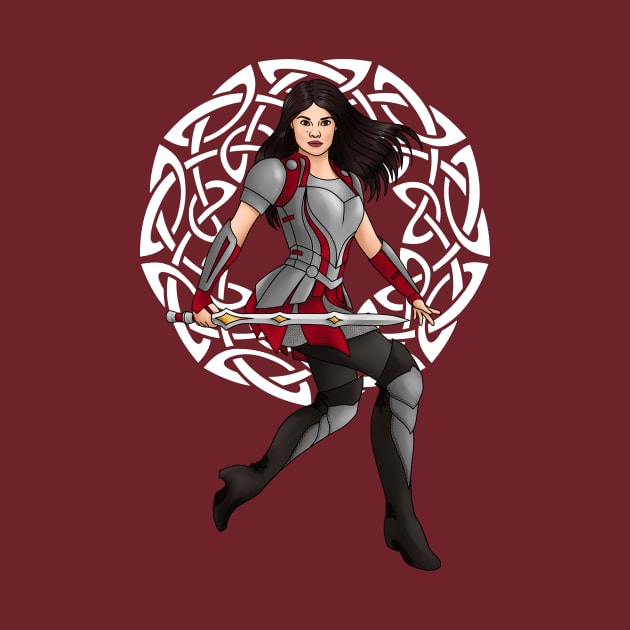 Lady Sif of Asgard - Celtic Background by ZionAngel