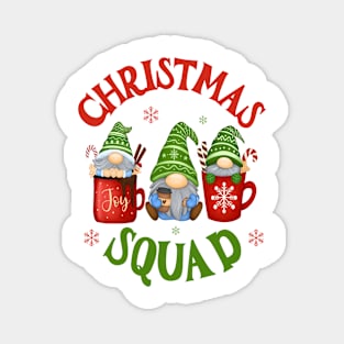 Funny Christmas Squad Matching Family Group Xmas Gnomes Magnet