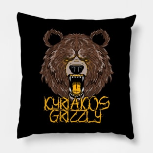 KYRIAKOS GRIZZLY bear design Pillow