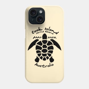 Diving with Sea Turtle - Cook Island Marine Reserve, Australia Phone Case