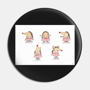 Ballet Positions Hedgehogs Pin