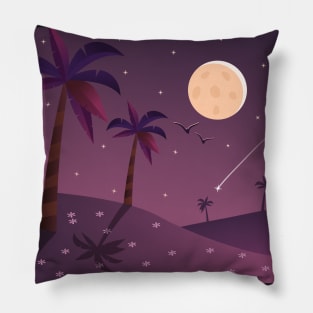 Night Landscape Pillow