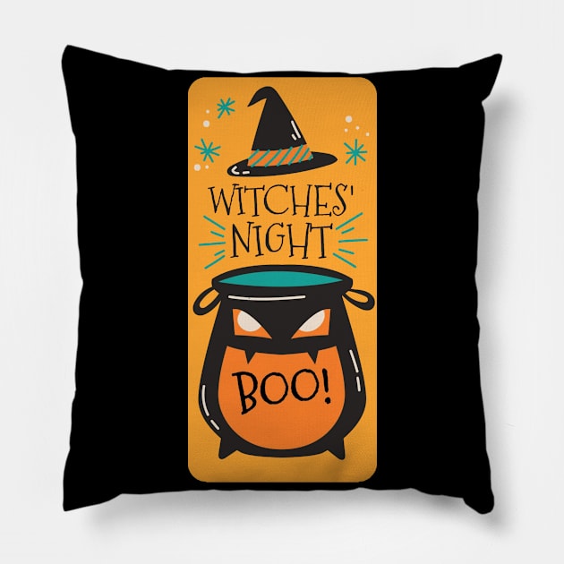 Witches night BOO! Pillow by just3luxxx