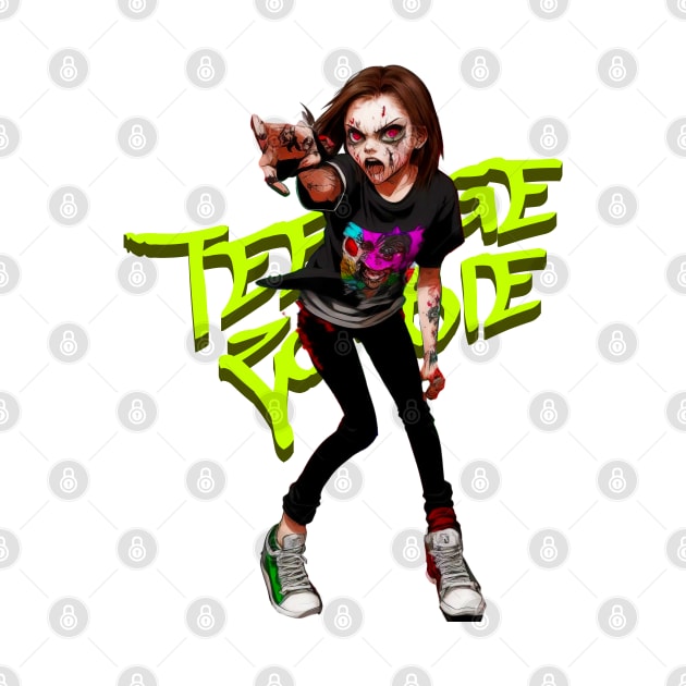 Zombie Teenage Girl Halloween by Distinct Designs NZ