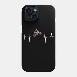 Motocross Girl Heartbeat Love Pulse Phone Case