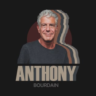 anthony bourdain retro 80s T-Shirt