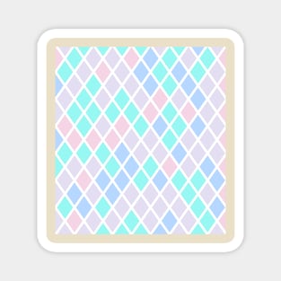 CUTE PASTEL DIAMOND BACKGROUND Magnet