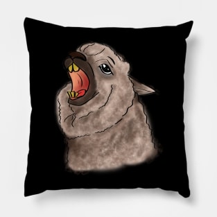 Screaming lama Pillow