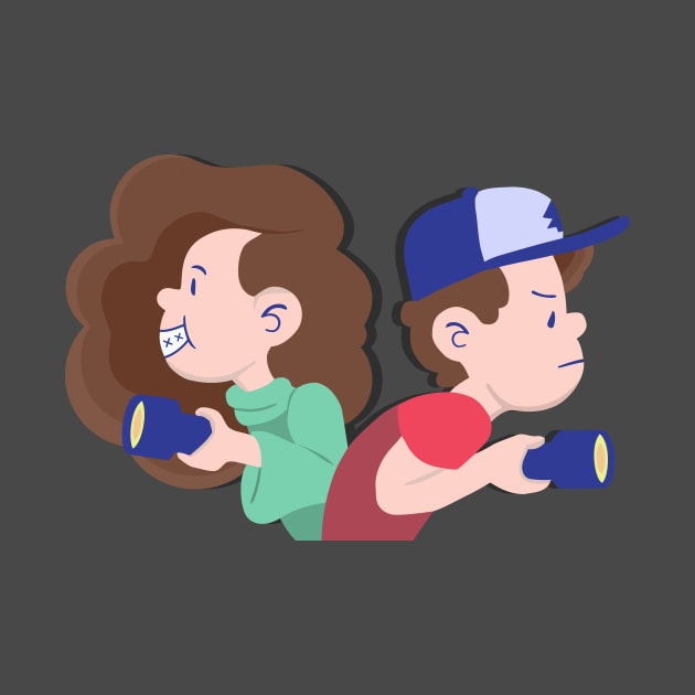 Mabel & Dipper - Gravity Falls by LeCouleur