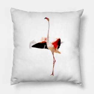 Flamingo Print Returned Pillow