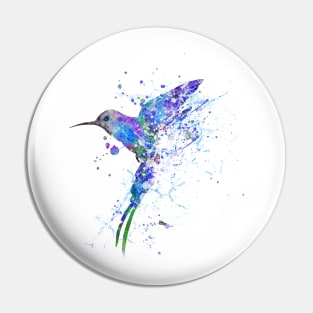 Hummingbird art Pin