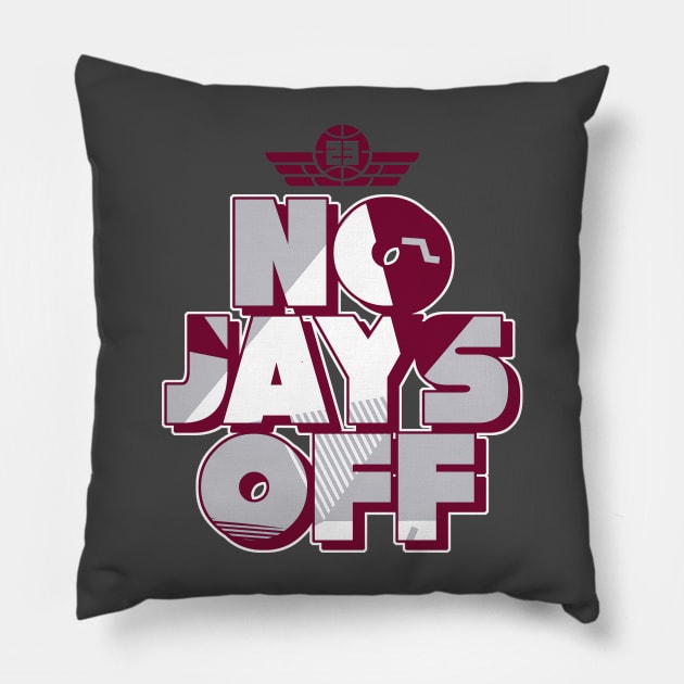 Jay All Day Retro 1 Mid Cherrywood Pillow by funandgames