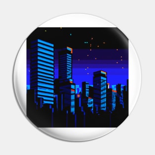 Pixel art cyberpunk cities 4 Pin