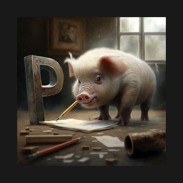 Letter P for Painting Pig from AdventuresOfSela by Parody-is-King